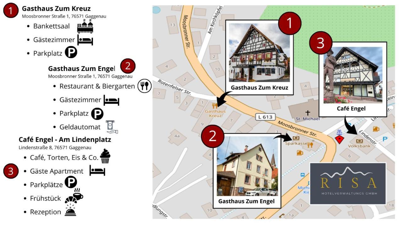 Risa Hotels - Landgasthaus Zum Kreuz ガッゲナウ エクステリア 写真